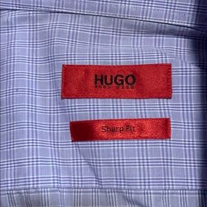 Hugo boss dress shirt lavender 15 34/35 sharp fit